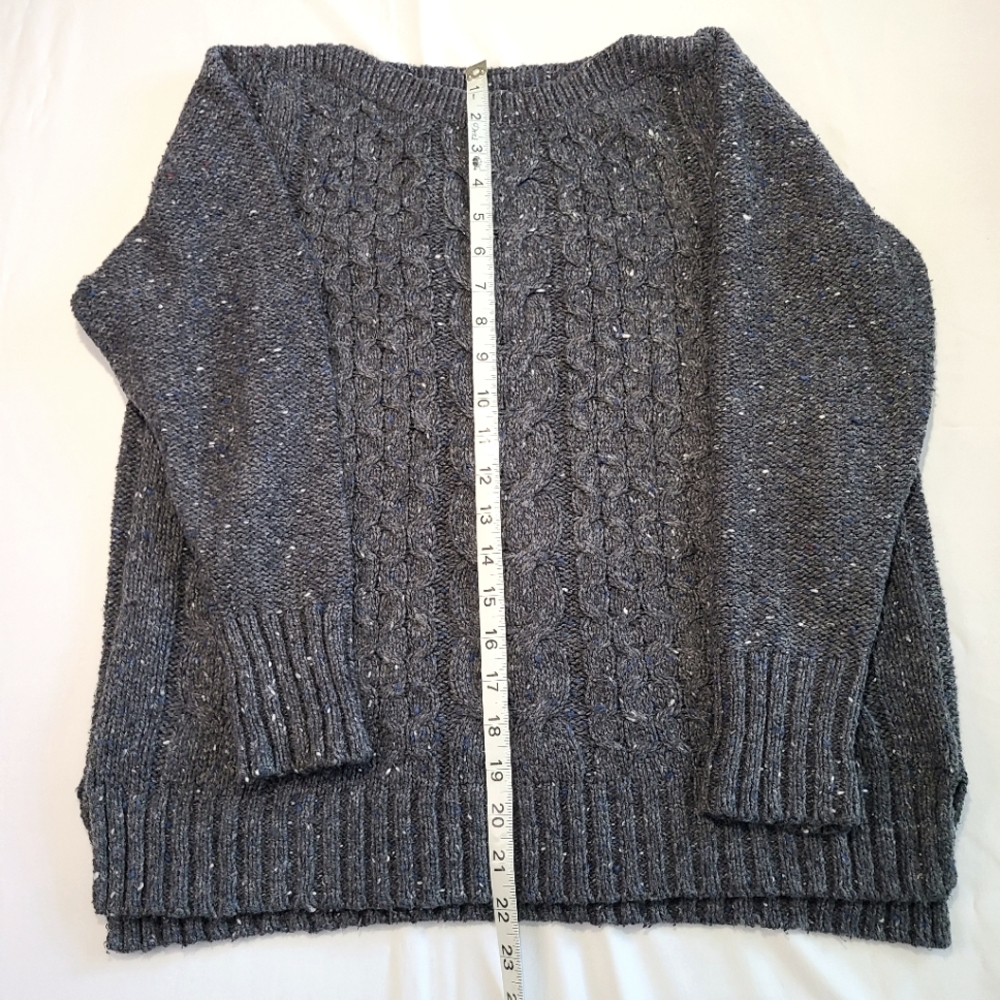 St. John's Bay Women's Sweater Gray Long Sleeve Small